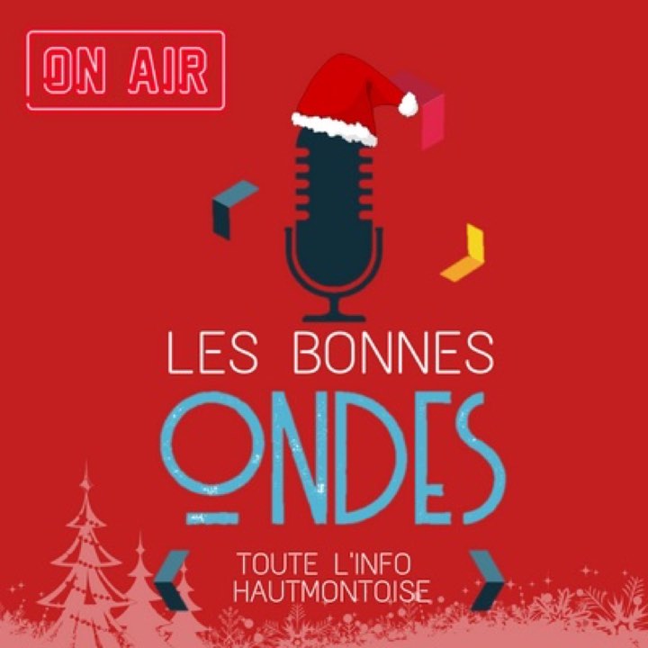 Logo de la radio de Noël « Les Bonnes Ondes », ville d'Hautmont